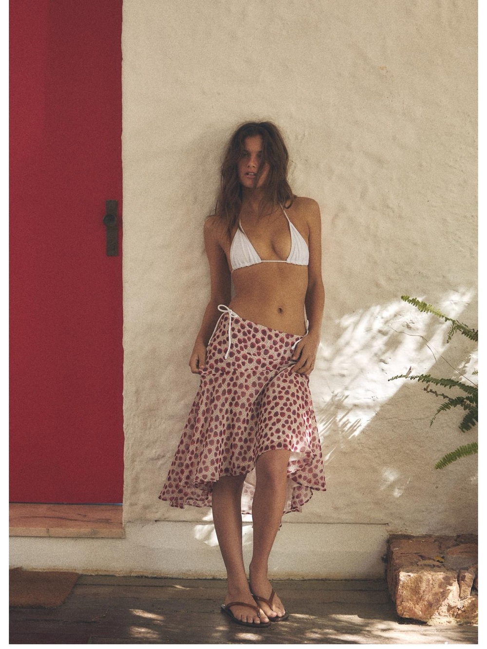 ZARA PRINTED MIDI SKIRT